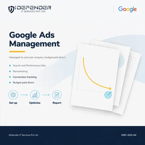 Google Ads Management Services - PPC Campaign Setup, Optimization & Conversion Tracking — iDefender service tile