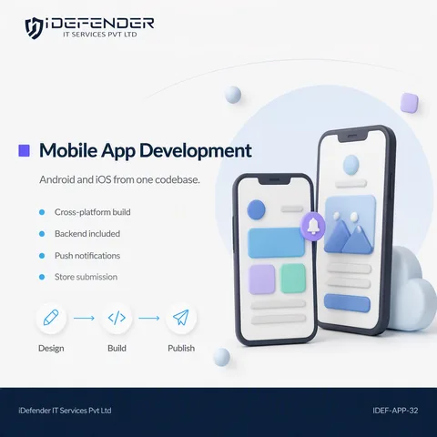 Mobile App Development Services - Android & iOS Application — iDefender service tile