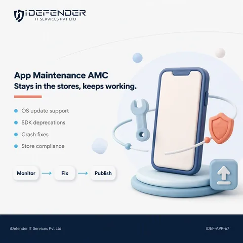Mobile Application Maintenance & Support AMC - Android & iOS App Annual Maintenance Contract — iDefender service tile