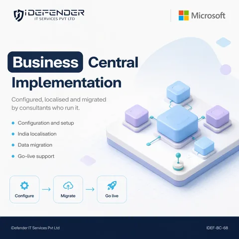 Microsoft Dynamics 365 Business Central Implementation & Customization Services — iDefender service tile
