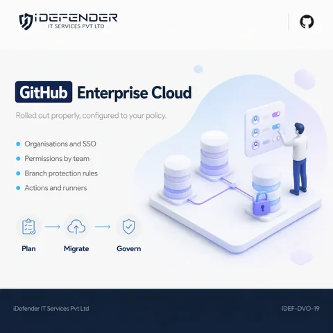 GitHub Enterprise Cloud Setup, Migration & Administration Service — iDefender service tile