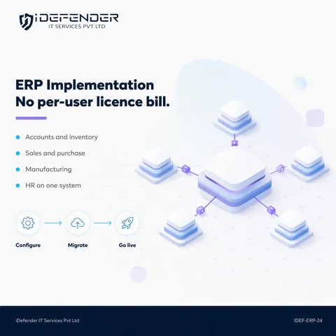 ERP Software Implementation & Customization Service - ERPNext / Open Source ERP — iDefender service tile