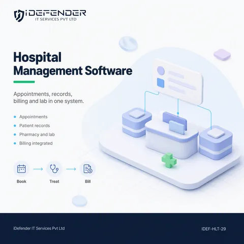 Clinic & Hospital Management Software Development Service — iDefender service tile