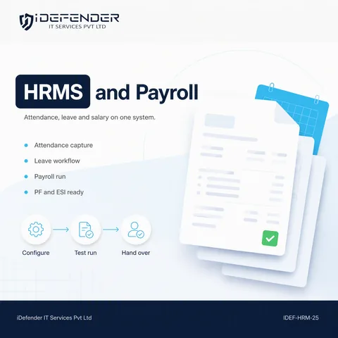 HRMS & Payroll Software Implementation Service - Attendance, Leave & Salary — iDefender service tile