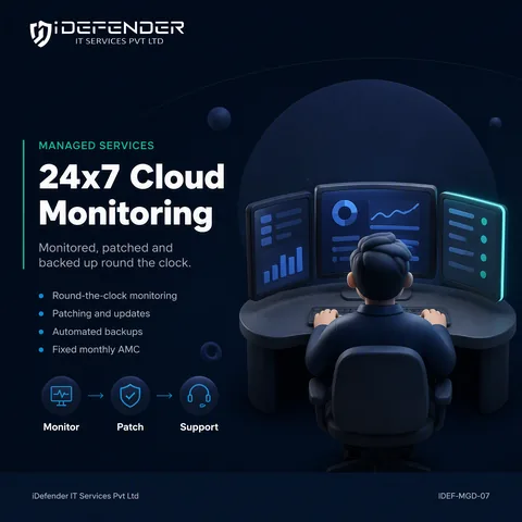 Managed Cloud Services & 24x7 Server Monitoring - Annual Maintenance Contract — iDefender service tile
