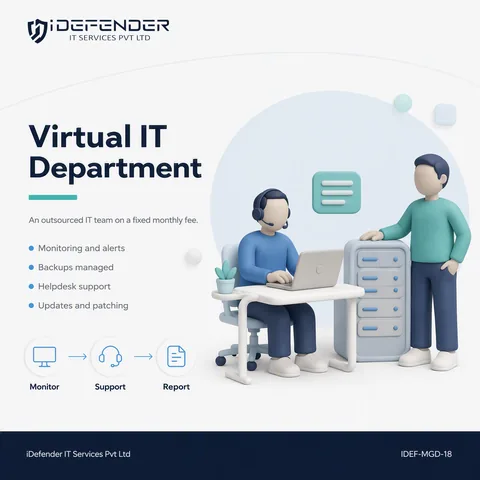 Annual IT Support Services & Virtual IT Department for Small Business — iDefender service tile