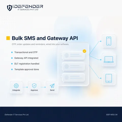 Bulk SMS Service & SMS Gateway API Integration - Transactional & OTP — iDefender service tile