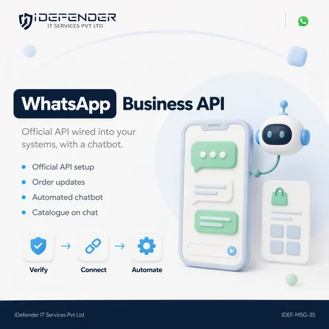 WhatsApp Business API Integration & Chatbot Development Service — iDefender service tile