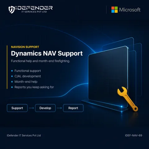 Microsoft Dynamics NAV Navision Support, Customization & Annual Maintenance Services — iDefender service tile