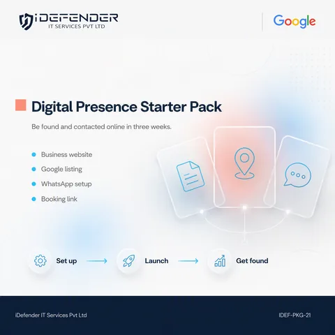 Digital Presence Starter Pack - Website, Google Business Profile & WhatsApp Setup — iDefender service tile