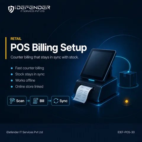Retail POS Billing Software Setup & Integration Service — iDefender service tile
