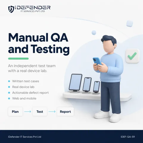Software Testing Services - Manual & Functional QA for Web and Mobile Applications — iDefender service tile