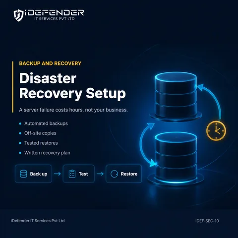 Cloud Data Backup & Disaster Recovery Setup Service — iDefender service tile