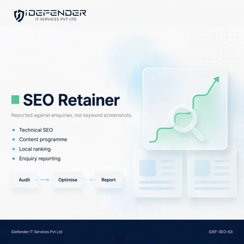 SEO Services - Search Engine Optimization for Business Websites & E-Commerce — iDefender service tile