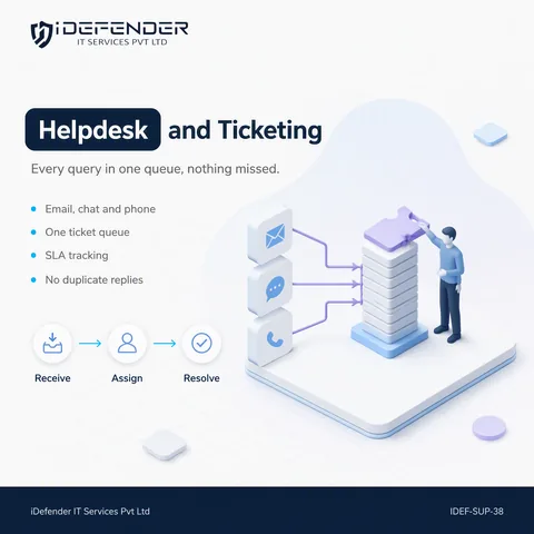 Customer Support Helpdesk & Ticketing System Setup Service — iDefender service tile