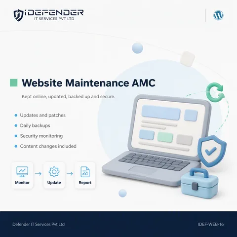 Website Maintenance & Support Services - Annual Maintenance Contract — iDefender service tile
