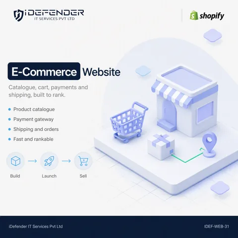 E-Commerce Website Development Service - Online Store with Payment Gateway — iDefender service tile