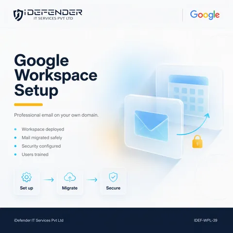 Google Workspace Setup, Email Migration & Administration Service — iDefender service tile